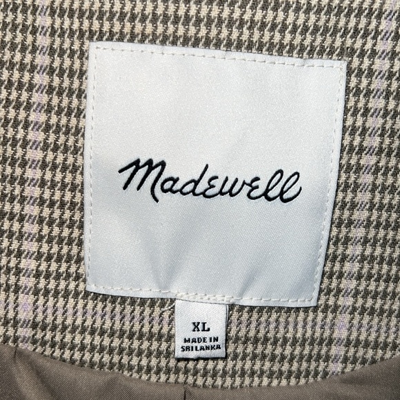 Madewell Dorset Blazer In Windowpane Houndstooth Preppy Business Casual Coat - Picture 12 of 14